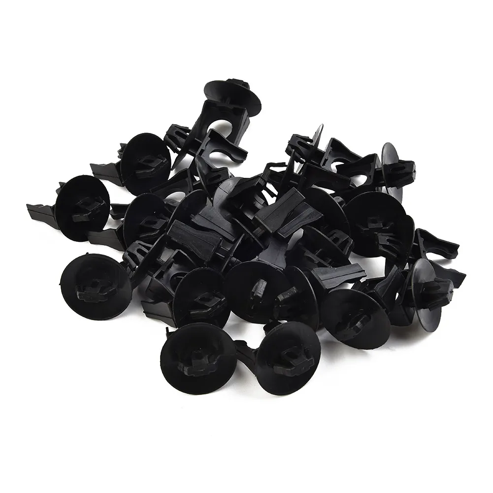 Useful High Quality Car Motorcycle Clamp Harneess Automotive Black Brake Line 50pcs Mount Clips Bracket Useful