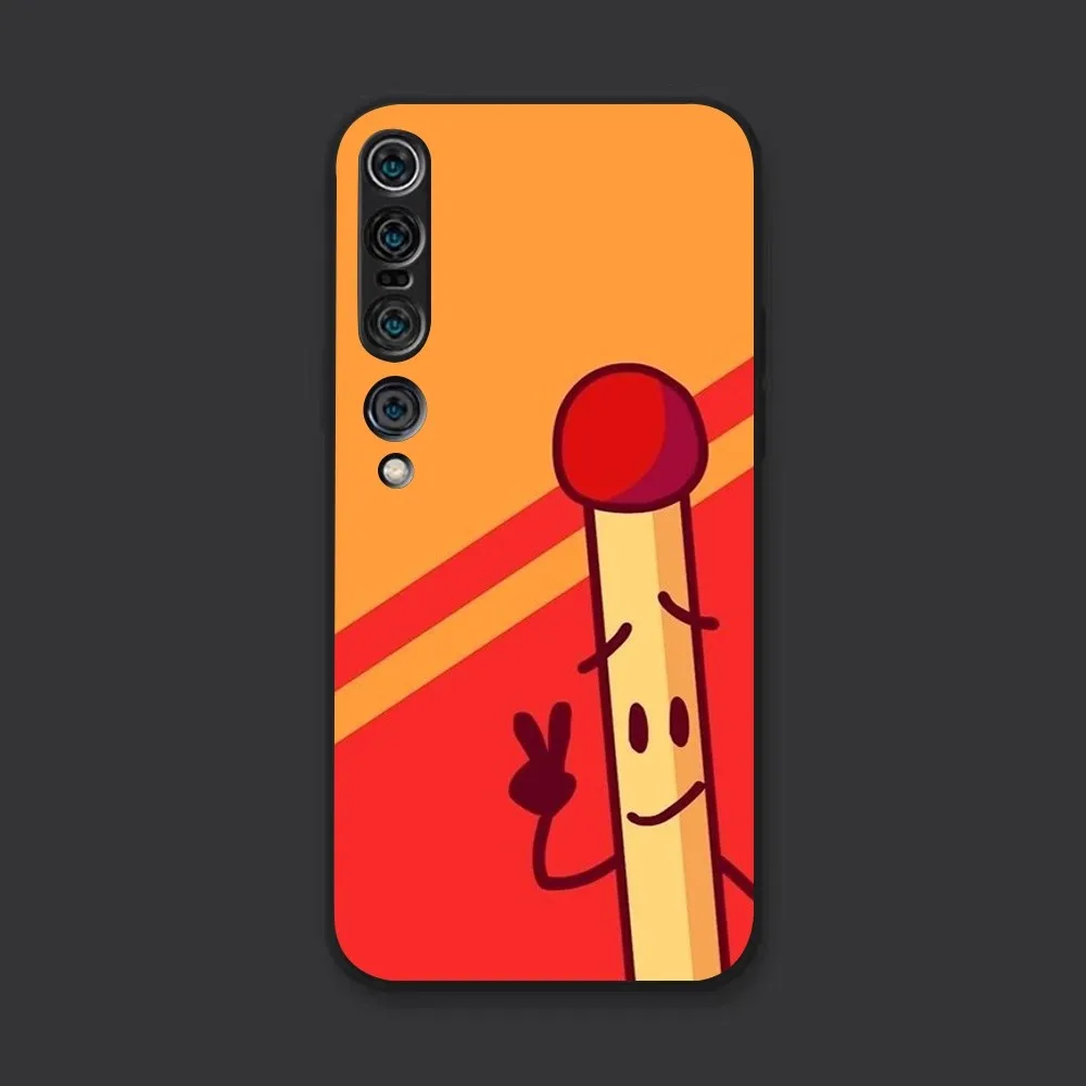 Bfdi Battle For Dream Island Phone Case For Xiaomi 11 Redmi Note 11 5G 8T 9A 9 10T Note8Pro Note9 12SUltra Black Case