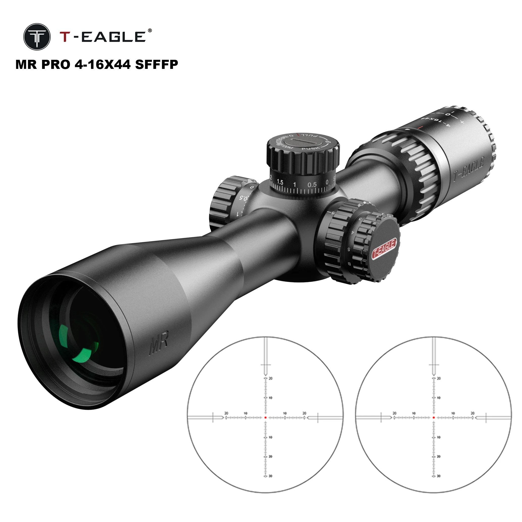 

T-EAGLE MR PRO 4-16X44 SFIR FFP Tactical Caza Riflescope For Hunting 1/10 MRAD Spotting Scope Lunettes Fit Air Gun .338 Lunetas