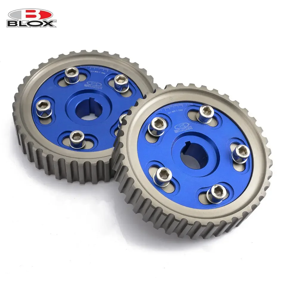 Blox 2 قطعة بكرة تروس كام قابلة للتعديل لهوندا SOHC D15/D16 D-SERIES SOHC محرك 88-97 مدخل وعادم AF-CGD16BL