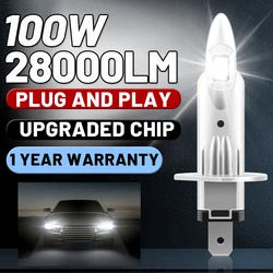2pcs Led Light 100W 28000LM H7 Led High Brightness 9005 9006 LED Headlights Bulbs LED Car Lights H1 H4 H7 H11 H8 H9 6000K White