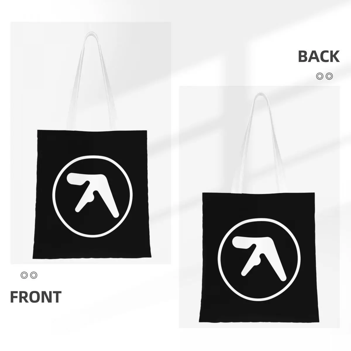 Aphex-Bolsa de lona vintage, sacos Shopper reutilizáveis para Unisex, mercearia, Y2K