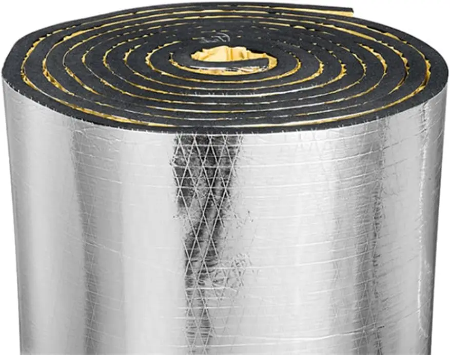 

Car Heat Sound Deadening Insulation Mat, 394 Mil 10.8 Sqft for Auto Hood Engine Roof Door Trunk, Aluminum Foil Finish