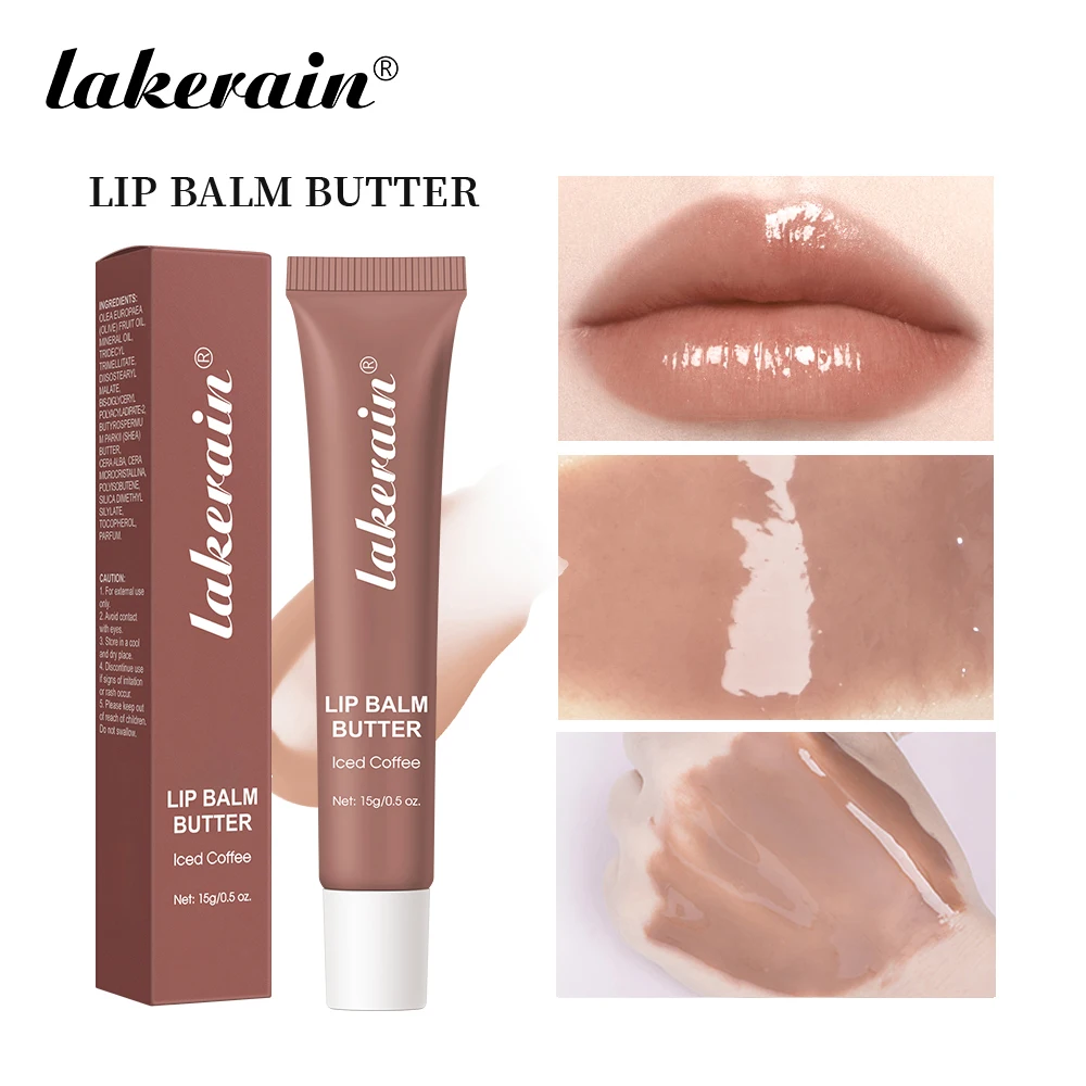 Lakerain 4 cores novo verão manteiga bálsamo labial hidratante lábios hidratante hidratante bálsamo labial manteiga