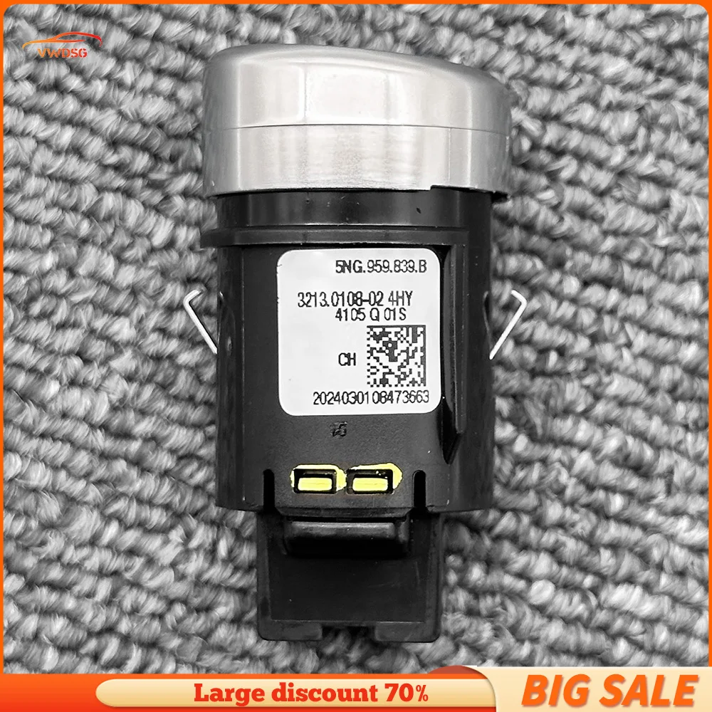 Original Engine Start Stop Button Switch One Key Start Up One-Button Start For VW Tiguan MK2 5NG 959 839 A 2017---2021