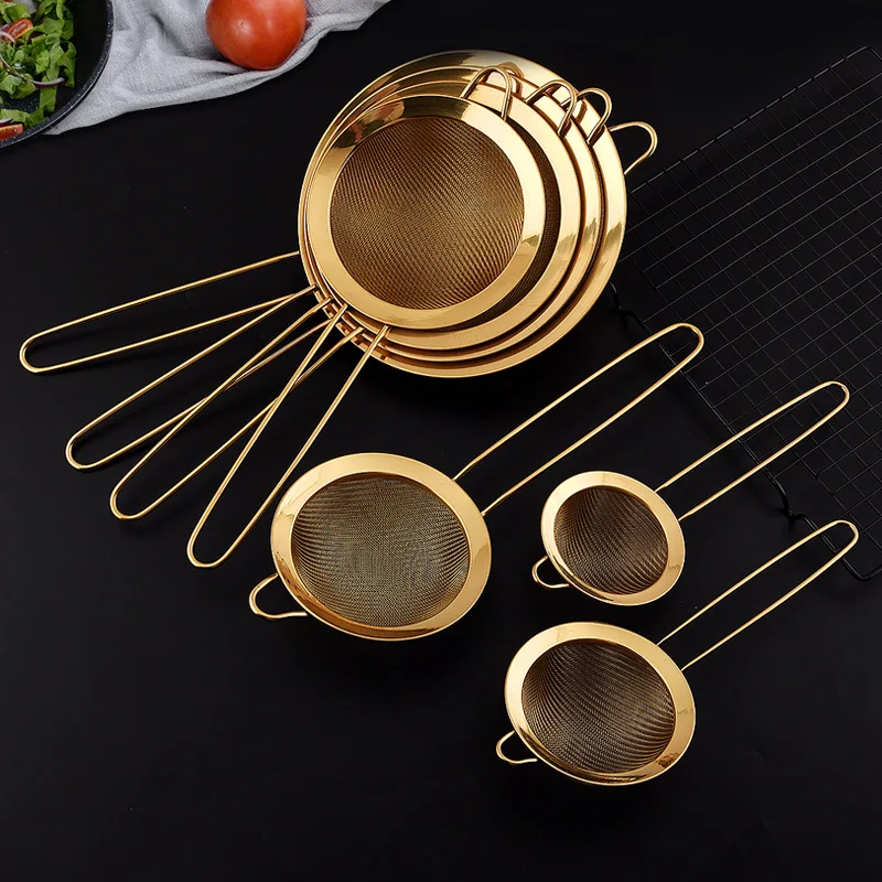 304/201 Gold-plated stainless steel soybean milk filter screen flour sieve oil grid stainless steel diagonal diagonal oil grid