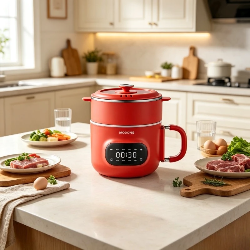 2.5L Mini Rice Cooker 700W Nonstick Pot 1.8L Steamer Multi Function Keep Warm Cooker for Dorm Home Kitchen Daily Use 전기밥솥