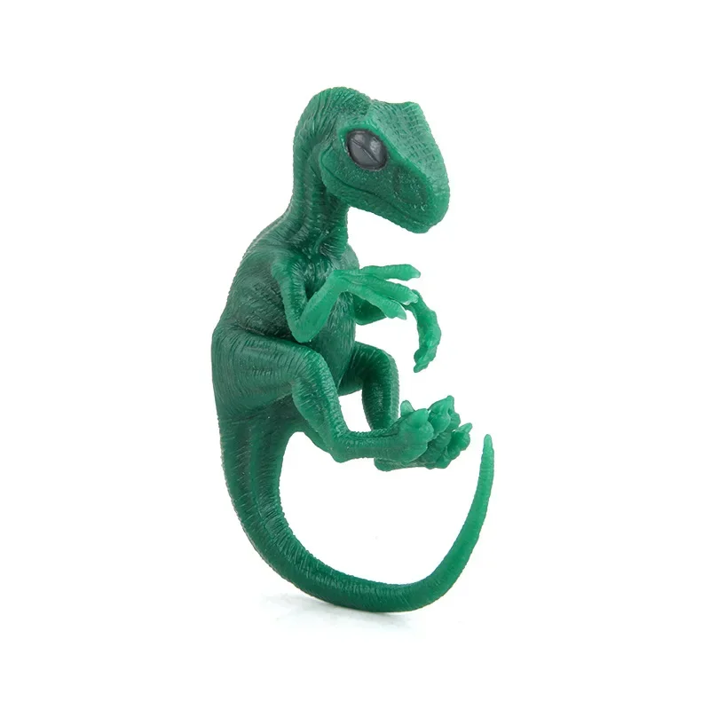 Novità divertente simulazione dinosauro modello animale divertente divertente acqua cambia colore Velociraptor dinosauro ornamento bambini Puzzle giocattoli