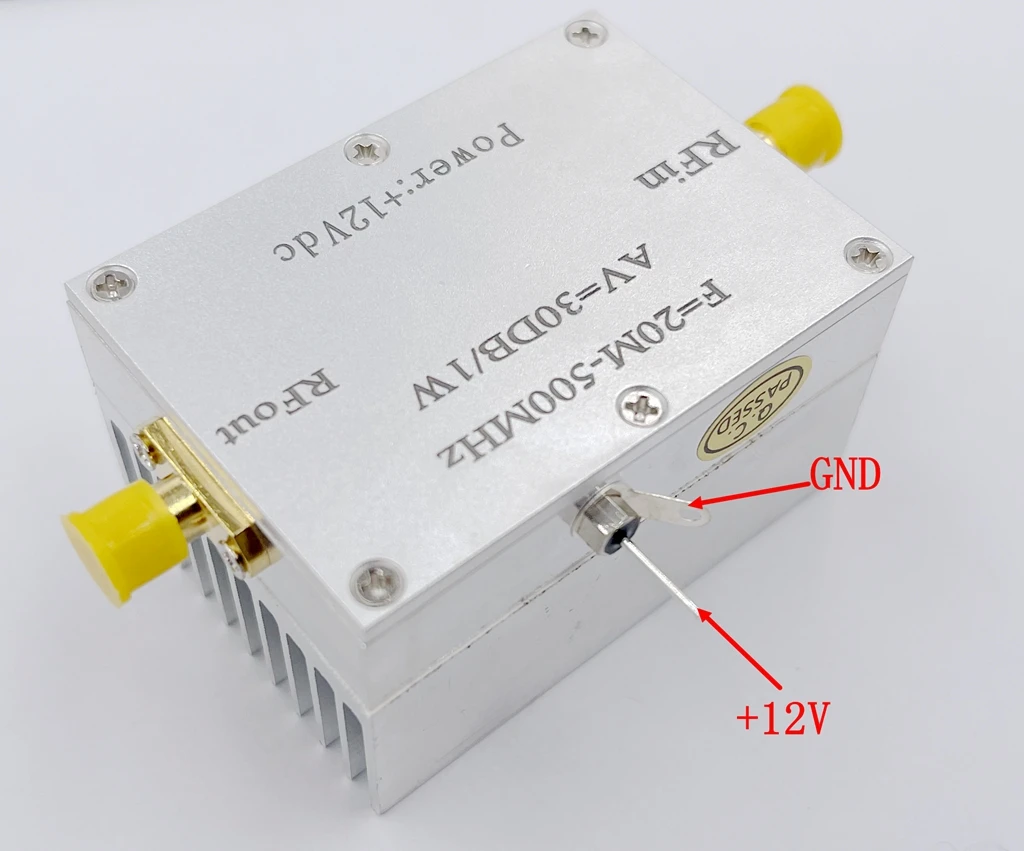 

20MHz-500MHZ 1W amplifier HF FM VHF UHF FM transmission broadband power amplifier