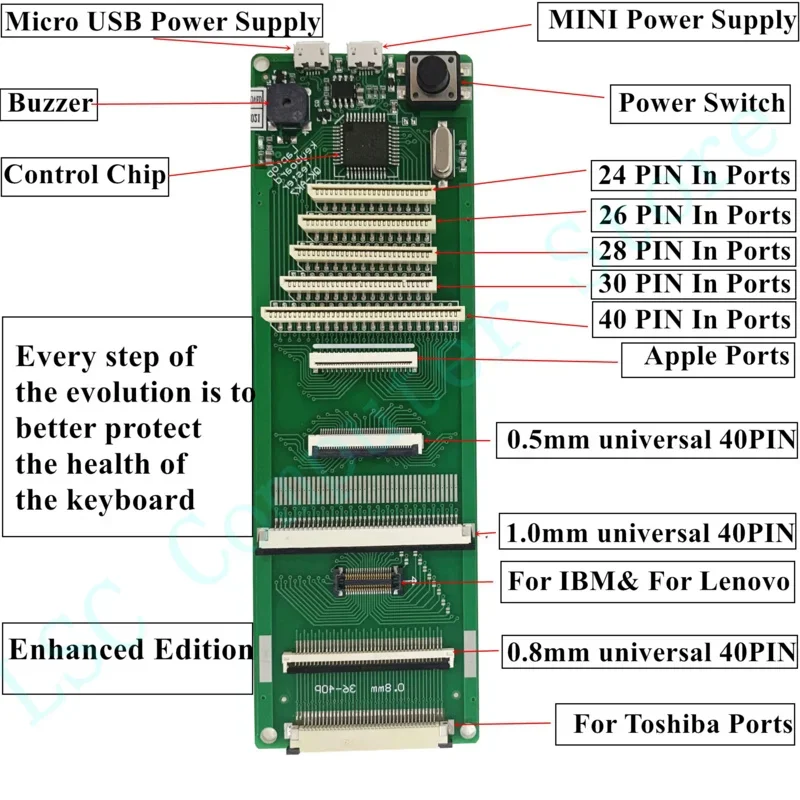 Imagem -03 - Máquina do Dispositivo de Teste do Teclado do Portátil Ferramenta de Interface Usb com Cabo 100 Testado Transporte Rápido Original Novo Qk-ak11 Qk-ak9