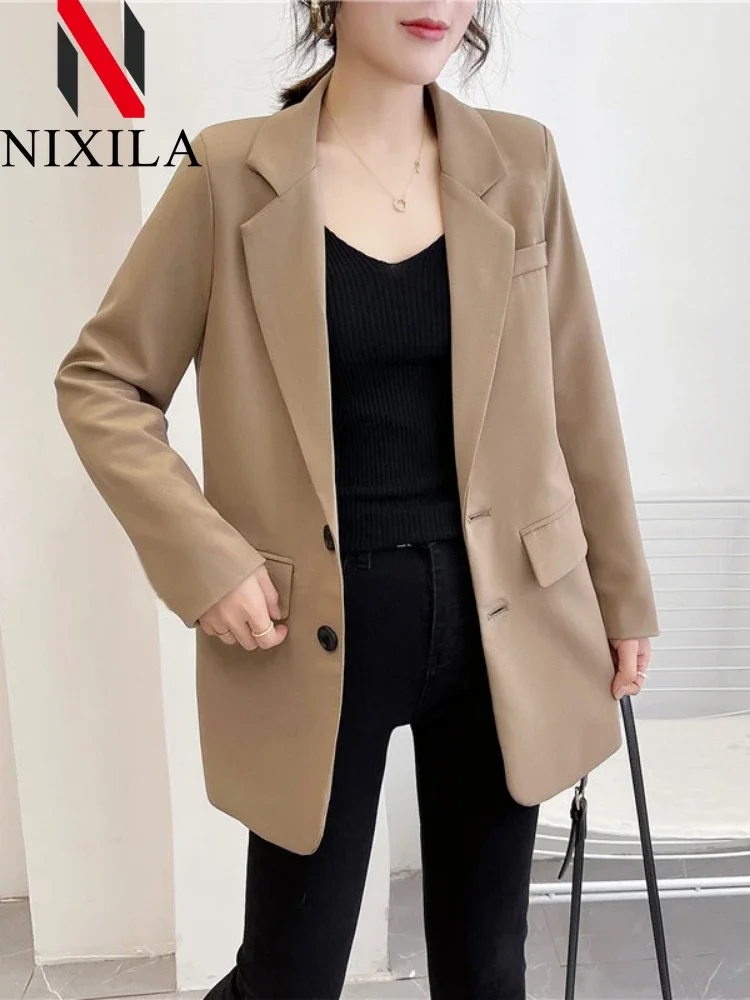 New in Spring Autumn Blazer Women Korean Casual Women\'s Jacket Fashion Luxury Female Coats Splice Elegant Office Lady Clothes