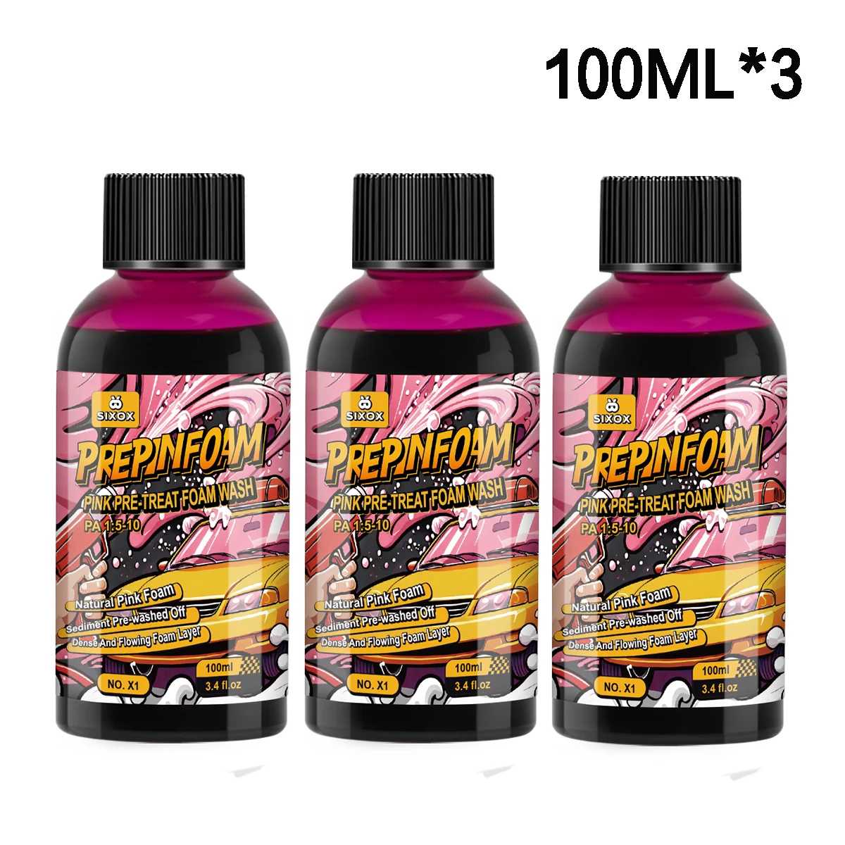Roze Magic Foam Car Wash Shampoo Auto Hoge Concentratie Sediment Voorgewassen Wasstraat Auto Wassen Zeep Super Foam Cleaner X1 ﻿
