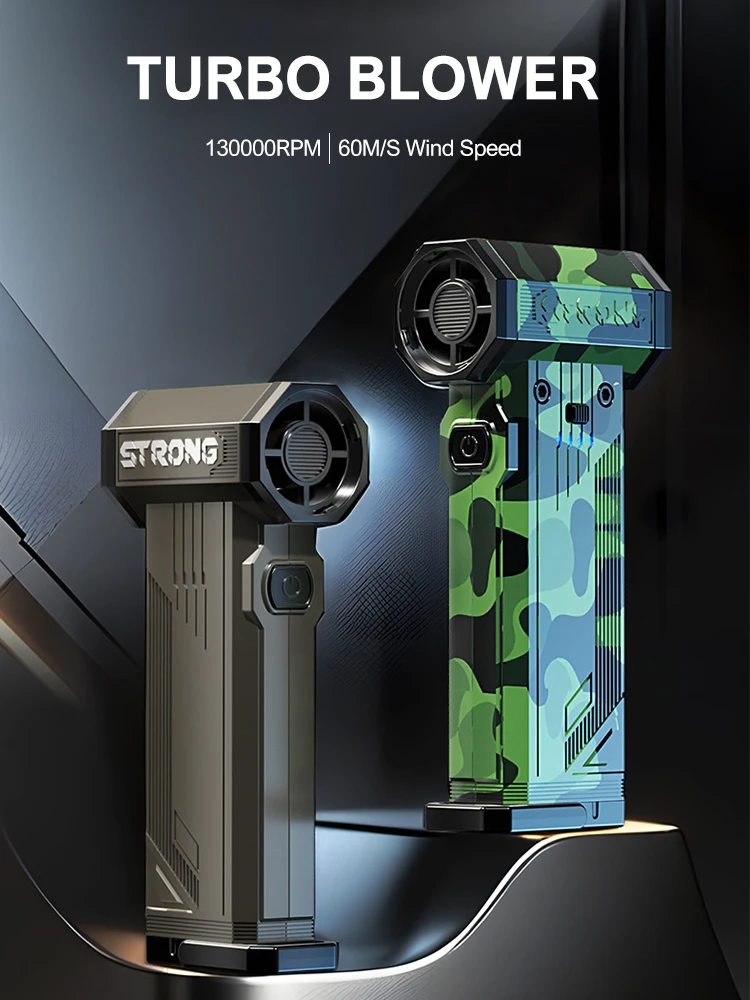 Turbo-Jet-Gebläse, 600.000 U/min, leistungsstarkes Luftgebläse, bürstenloser Motor, Turbo-Lüfter, Windgeschwindigkeit, 60 m/s, 8000 mAh, Souffleur-Luft-Puissant
