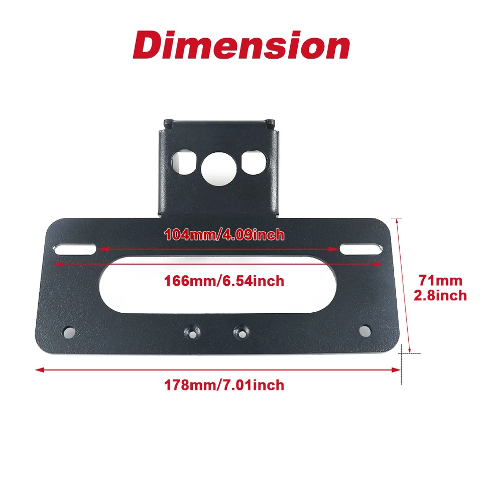 Aluminum ZX-6R 2019-2025 Rear Tail Fender Eliminator License Plate