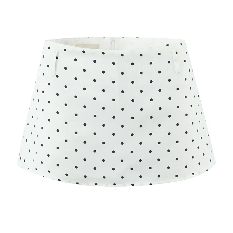 

YENKYE, сексуальная мини-юбка трапециевидной формы с низкой талией в горошек для милых девочек, новинка 2026 года, праздничные летние юбки