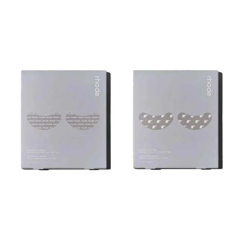 Merk Peptide Eye Prep Eye Patch Twee stijlen Rhode Logo+r Icoon Verminder ooglijnen en donkere kringen Magnetische lipglossbeugel Dagelijks