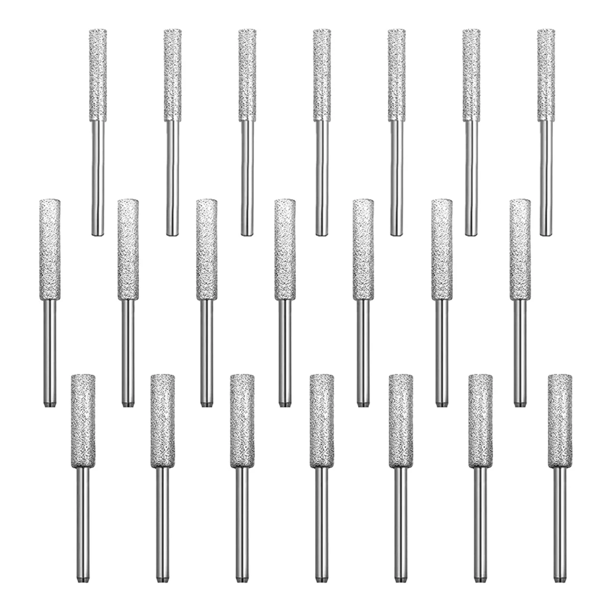 

AB34 21Pcs Diamond Chainsaw Sharpener 1/8inch, High Hardness Burr Grinding Stone Chainsaw Sharpening Kit