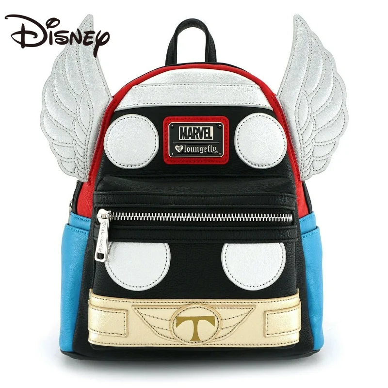 MINISO Disney Marvel Avengers Thor Schoolbag Anime Backpack Male and Female Students Trend Casual Backpack