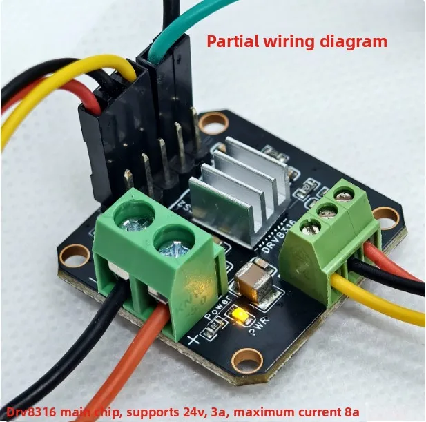 SimpleFOCMini2.0 DC brushless motor FOC driver board 12-24V open source DRV8316 current ring
