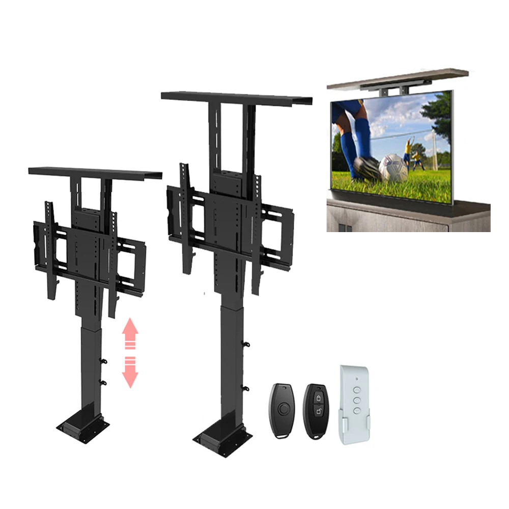 Adjustable TV Stand Under Bed 32 57 Inch Electric Lift System Remote Control for Home Furniture