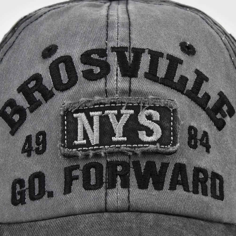 남녀공용 조절식 힙합 레터 자수 야구 모자, 고민 퇴색 모자, 야외 스포츠, 여름 스냅백 모자