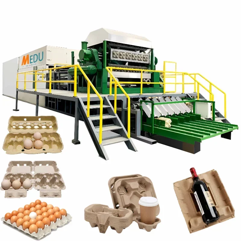 Wholesale Automatic Recycle Paper Pulp Chicken Egg Trays Molding Machine High Speed Eggs Carton Making Machine for Sale