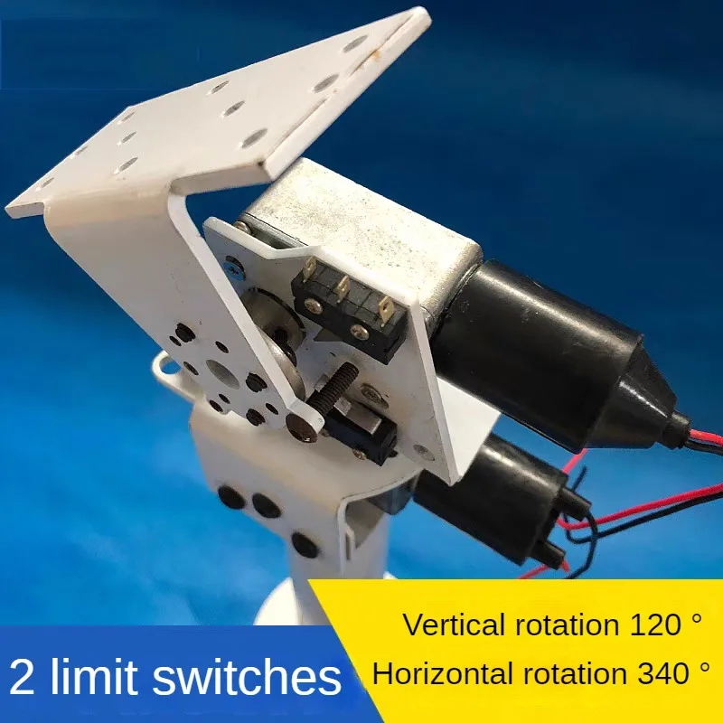 DC Dual-axis Gimbal Solar Tracking and Monitoring Robot Large Load and High Torque All Metal X-axis Y-axis 5v-12v-24v 1min/1RPM