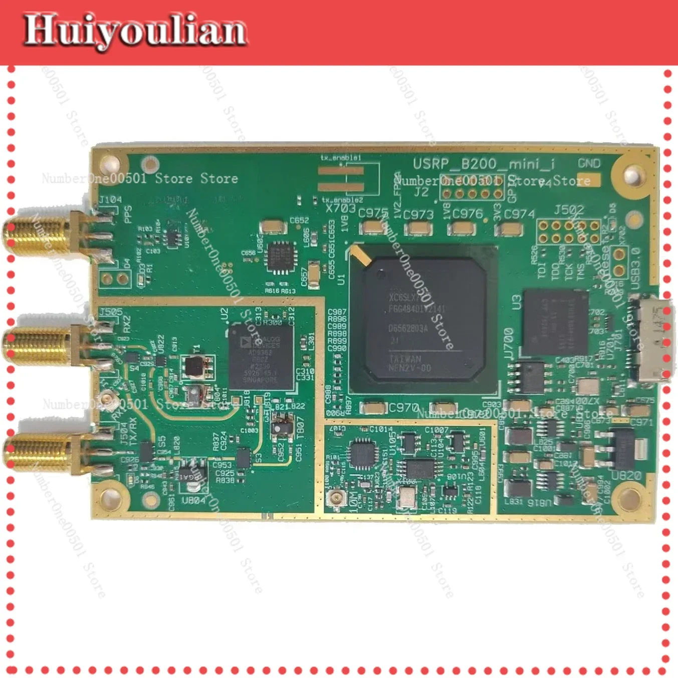 B200 Mini Software Defined Radio SDR RF Receiver Development Board Open Source UHD Support  Compatible