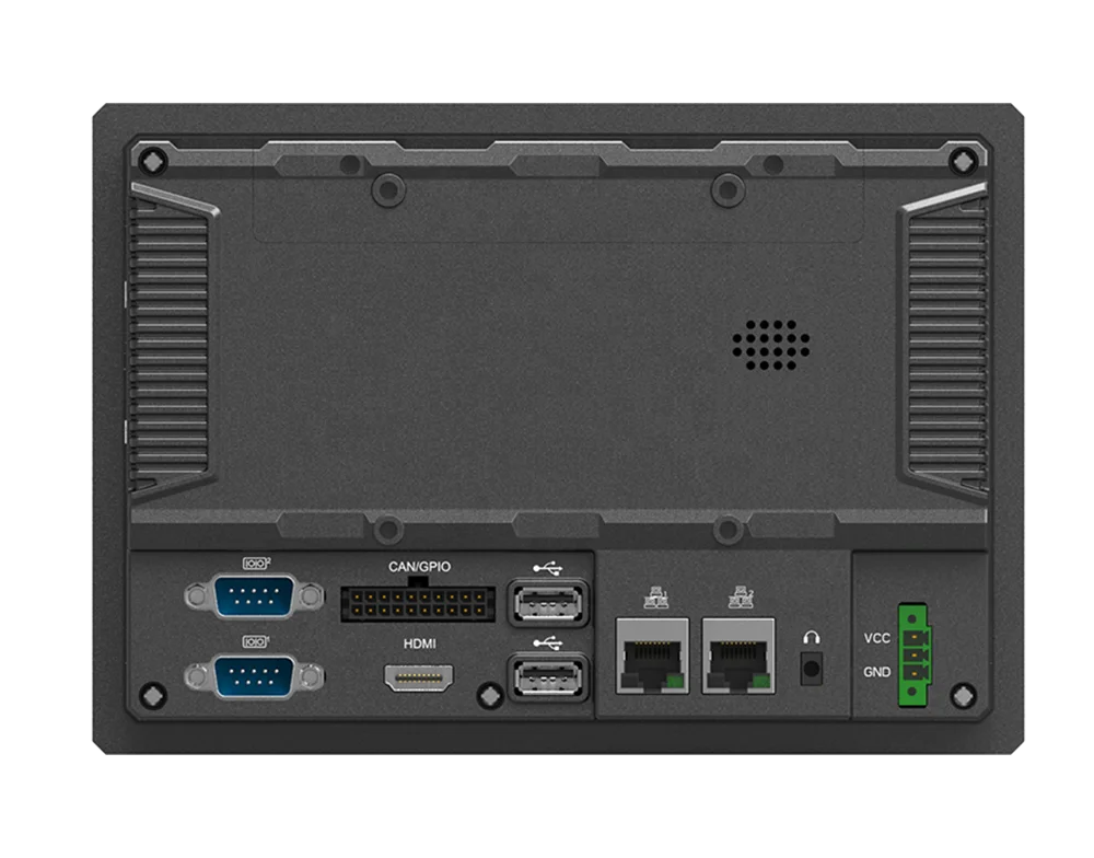 Panel Linux Industri K701 2022 Asli Tablet PC Poe Dudukan Dinding Pc Tertanam 7 "I.MAX 8 4GB RAM RJ45 GPIO RS232 4XCom Can Bus