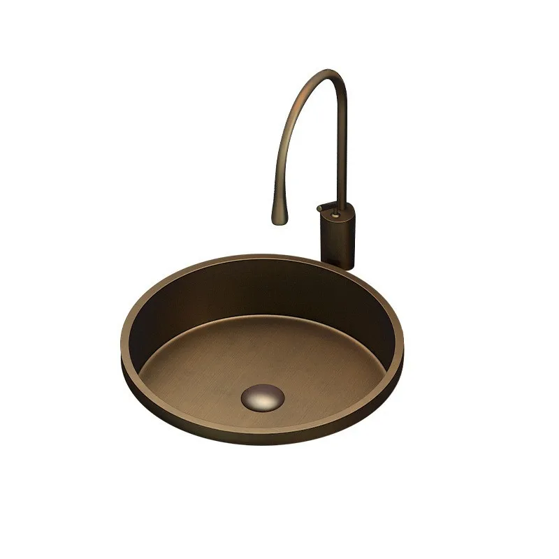 

304 stainless steel Taichung basin semi-embedded wash basin toilet