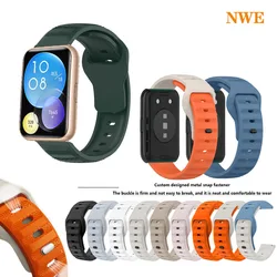 Sport Silicone Strap Band With Connector For Huawei Watch Fit 2 / Fit New / fit2