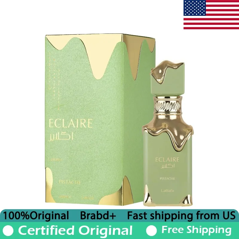 

Lattafa Eclaire Pistache 100ml Eau de Parfum Spray Lasting Gourmand Pheromones Perfume for Women 3.4 Oz Premium Arabian Perfumes