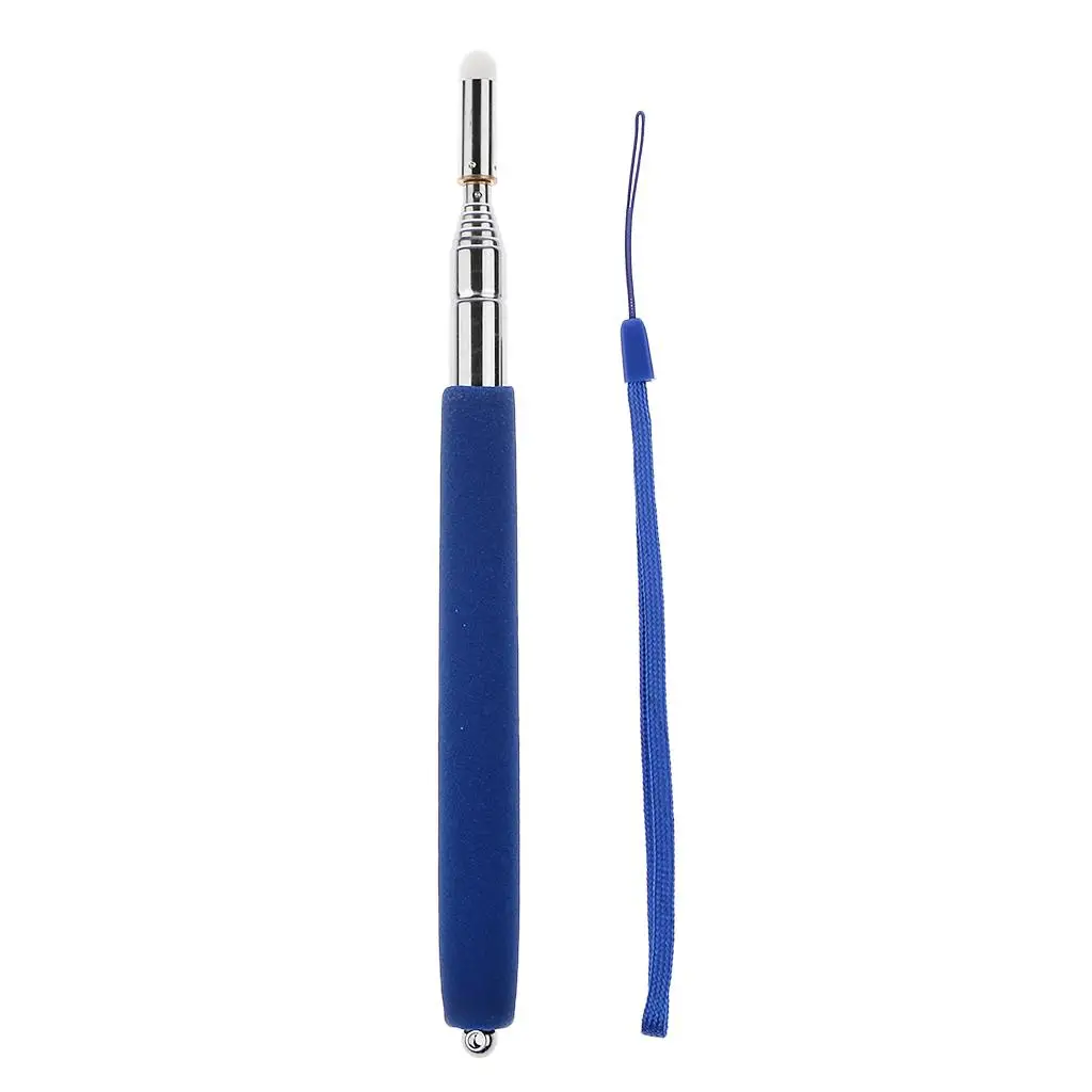 Extendable 1M Telescopic Handheld Classroom Whiteboard Pointer - Blue