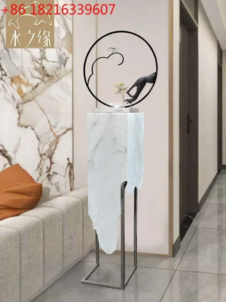 Circulating Water Zen Buddha Hand Decoration Indoor Fountain TV Cabinet Decoration