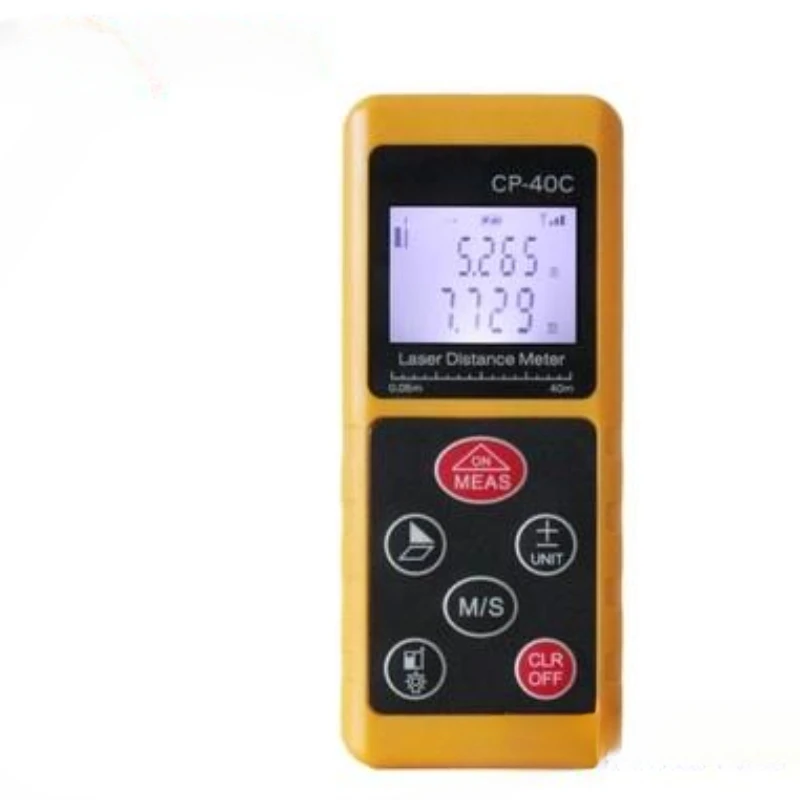 CP-40C, CP60C, CP80, CP100 meter mini laser rangefinder, yellow compact monochromatic