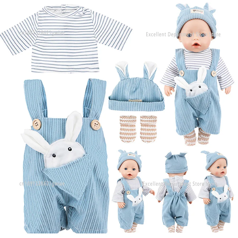 Reborn pop herfst- en winterkledingset geschikt voor Amerikaanse 18-inch meisjespoppenkleding kinderen kerst Halloween cadeau speelgoedkostuum