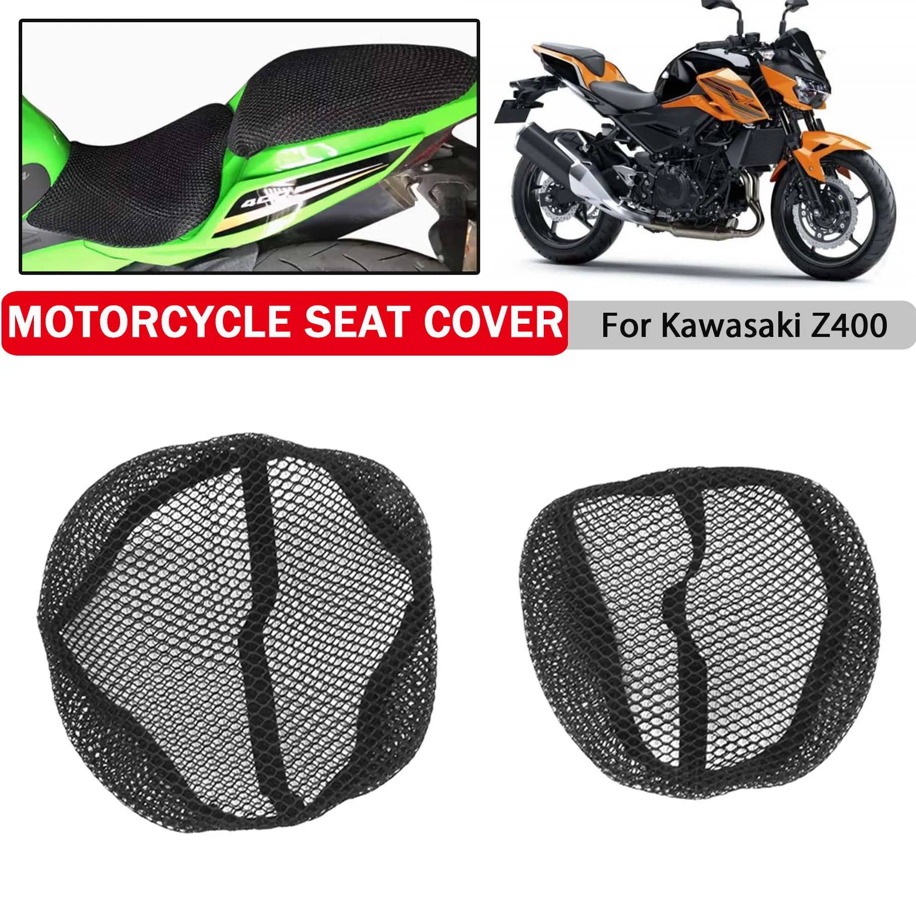

Motorcycle Seat Cover Guard For Kawasaki Z400 Z 400 400Z Insulation Cushion Nylon Fabric Cushion Breathable Protective Shelter