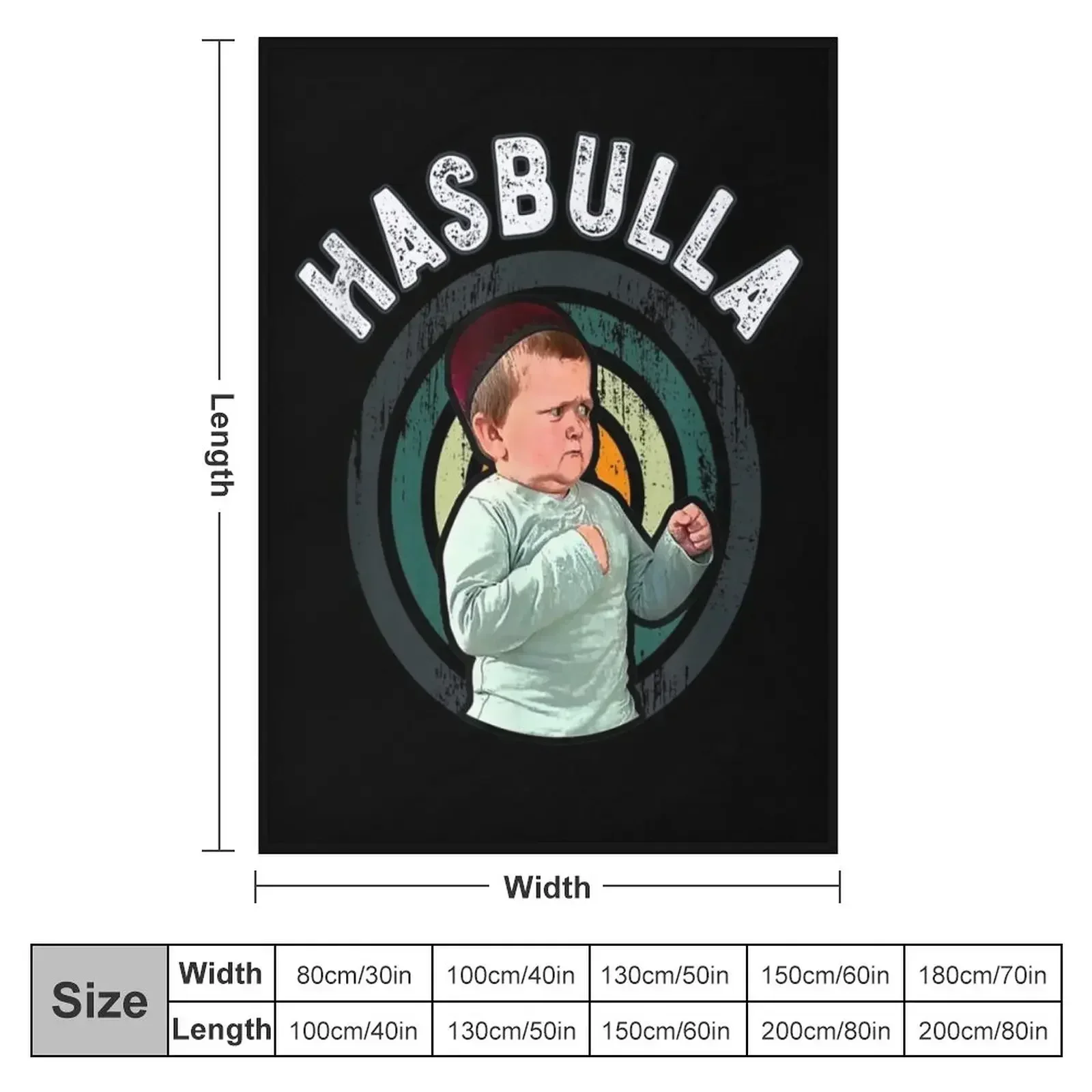 Hasbulla - Funny Hasbulla Hasbullah smile Throw Blanket for babies manga Blankets