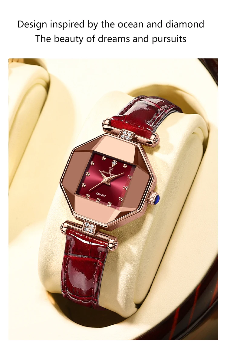 POEDAGAR Elegant Fashion Woman's Watch Waterproof Leather Quartz Watches For Women Luxury High Quality Casual Dress Ladies Watch