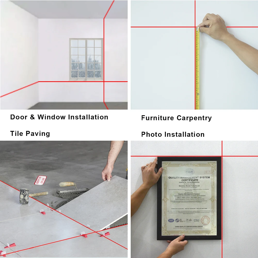 Niveau laser croisé à distance automatique avec support rapide, 2 lignes vertes 360, outils de mesure de construction, nouveaux produits