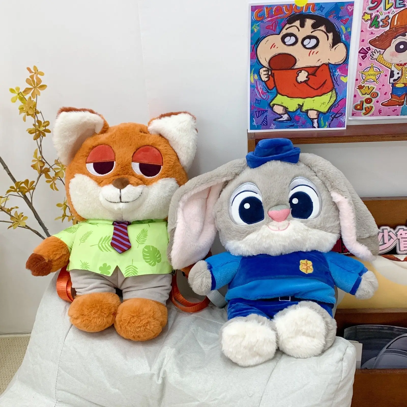 

Большой плюшевый рюкзак Disney Zootopia, 28 см, мультфильм Kawaii, Ник Джуди, большая вместительная сумка для покупок, школьная сумка для женщин, девочек и мальчиков