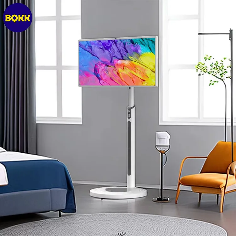 

32-дюймовый портативный смарт-телевизор Android 11 с сенсорным экраном, Wi-Fi 6, FHD LCD 1920x1080, встроенным аккумулятором для вечеринок на открытом воздухе