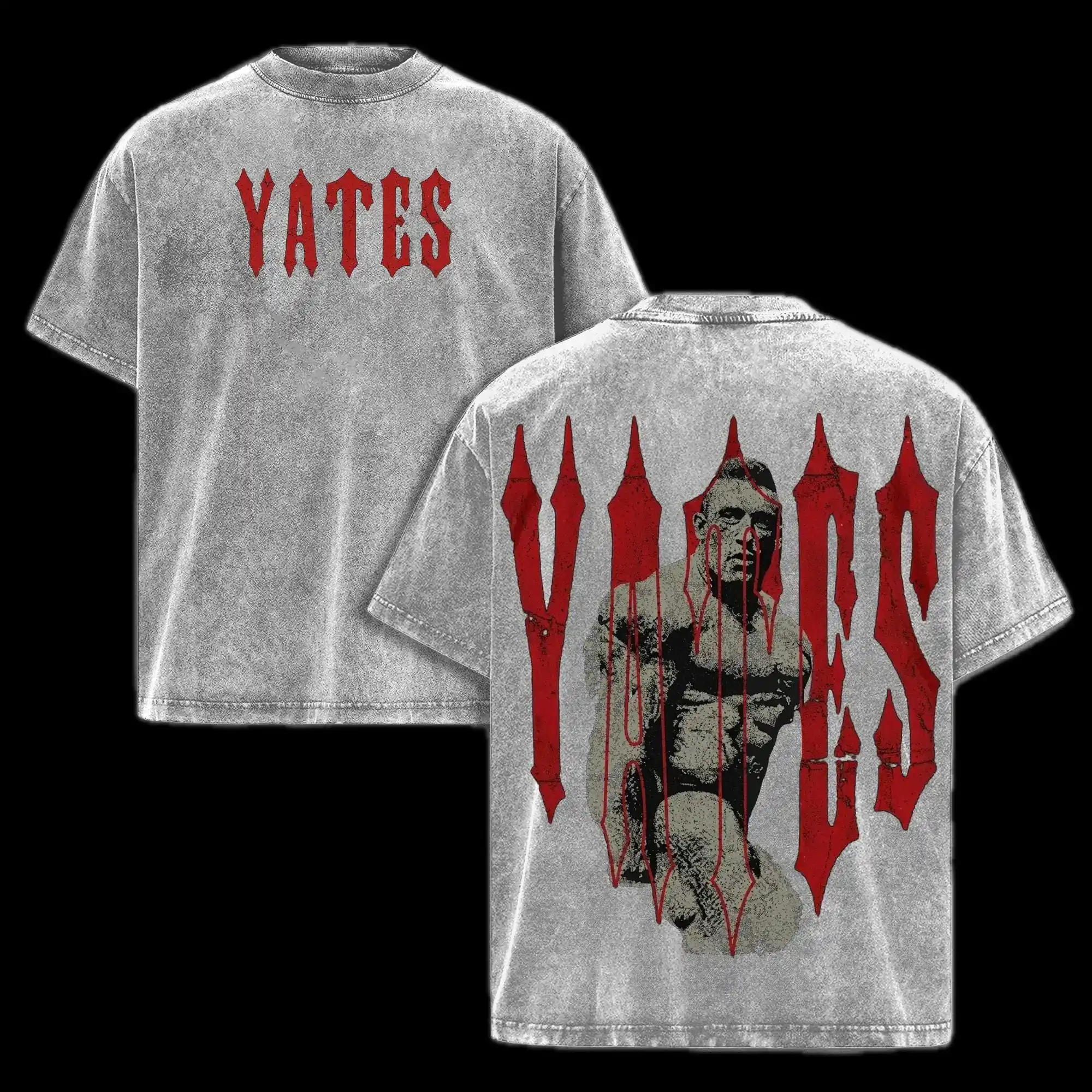 Shadow Training Washed T-Shirt, Vintage Gym Oversized Tee, Bodybuilding Pump Cover Shirt