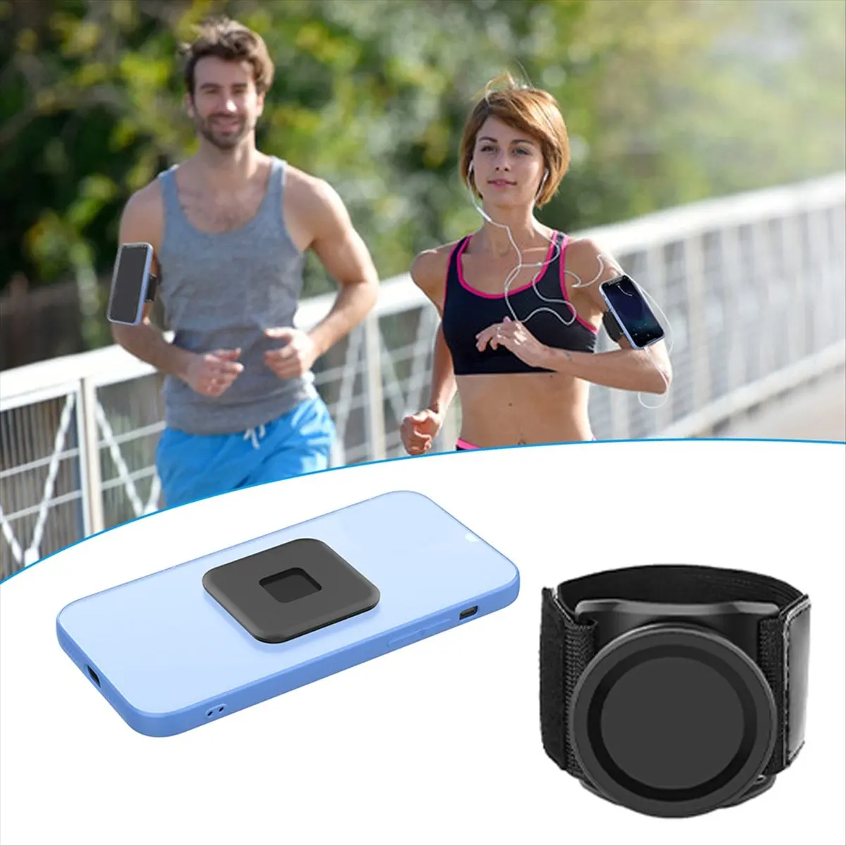 Magnetic Phone Holder Arm Mount for Cycling Gym Arm Running Arm Phone Holder-ABLM view 5