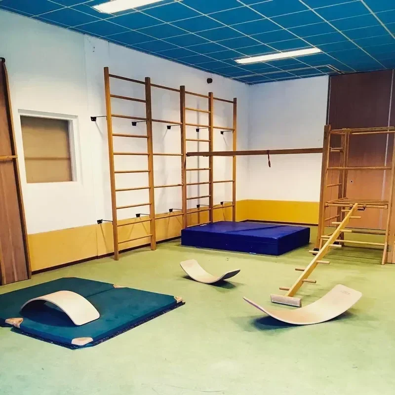 Brinquedo esportivo ao ar livre balanço de equilíbrio interior curvado duplo de madeira ao ar livre gangorra yoga placa crianças presente aniversário