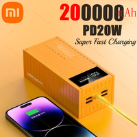 Xiaomi 200000mAh Outdoor Portable Powerbank 66W Fast Charging PD20W Power Bank Battery Charger For iPhone Samsung Huawei 2025