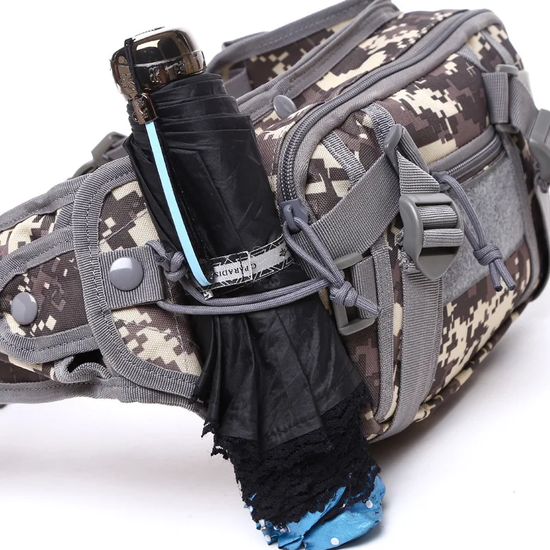 New Waterproof Multifunctional Tactical Waist Bag Men Outdoor Sport Wear resistant Camouflage Climbing Hiking Crossbody Bag Male