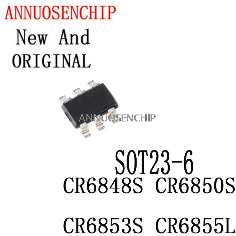 10PCS New And Original 100% New CR6853 6853 CR6848 CR6850 CR6855 SOT23-6 CR6848S CR6850S CR6853S CR6855L