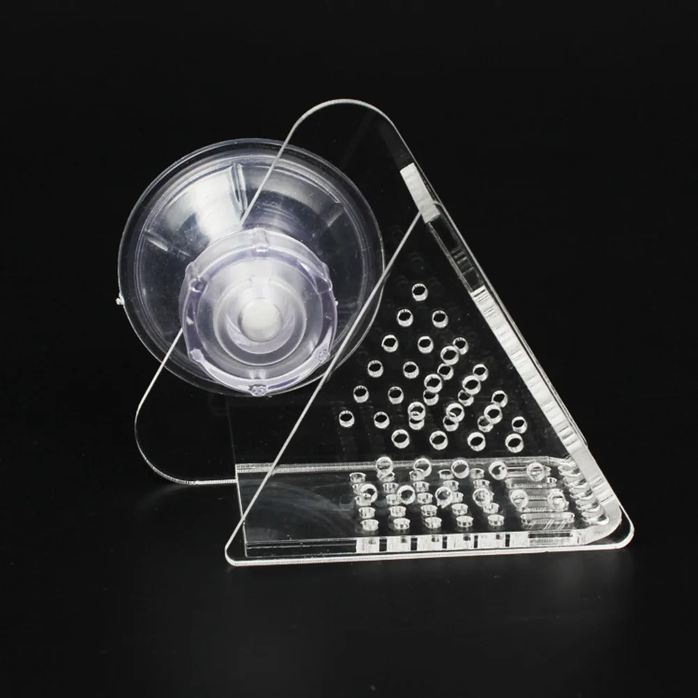 

1Pc Durable Acrylic Feeding Cup Transparent Aquarium Supplies Suction Cup Fish Tank Decor