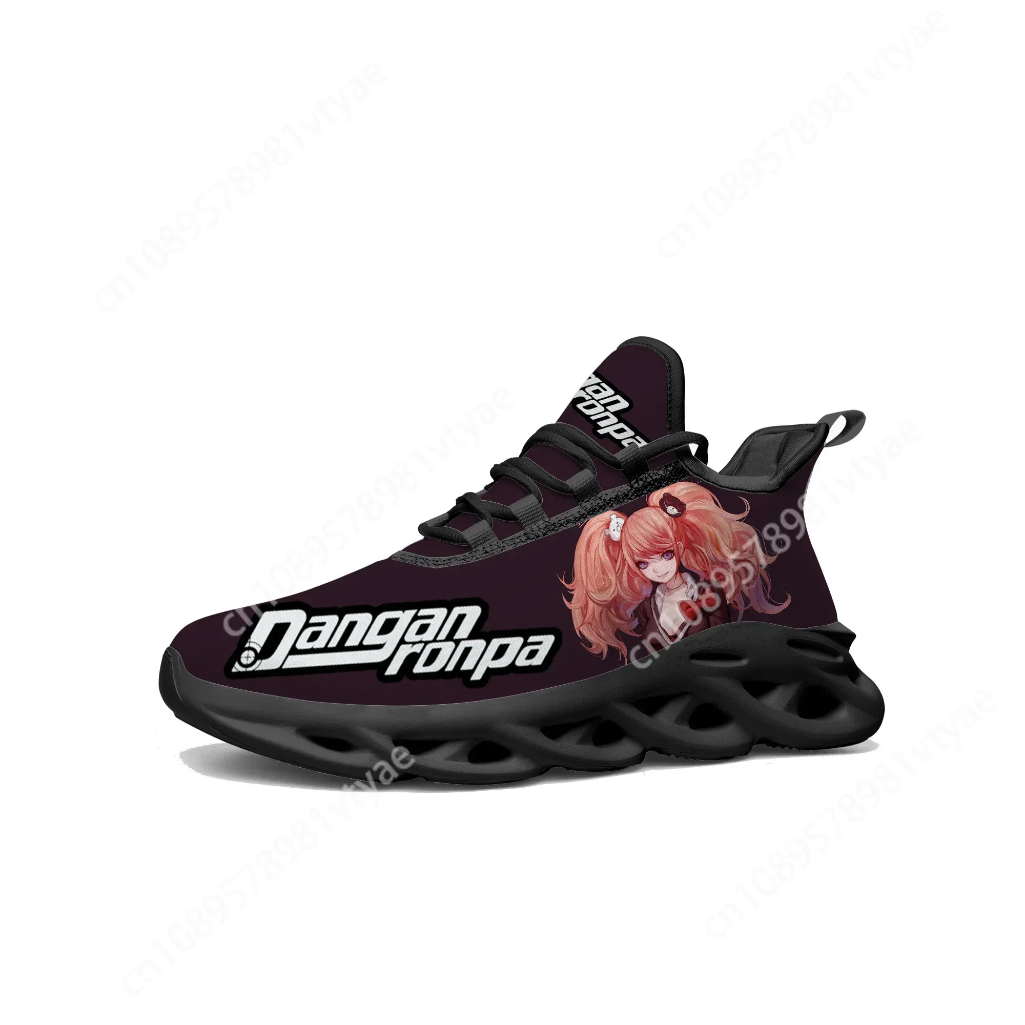 

Cartoon Game Human Danganronpa Junko Enoshima Sneakers Mens Womens Sports Running Shoes High Quality Tailor Made Lace Up Shoes